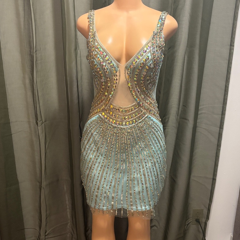Elegant Beaded Evening Dress